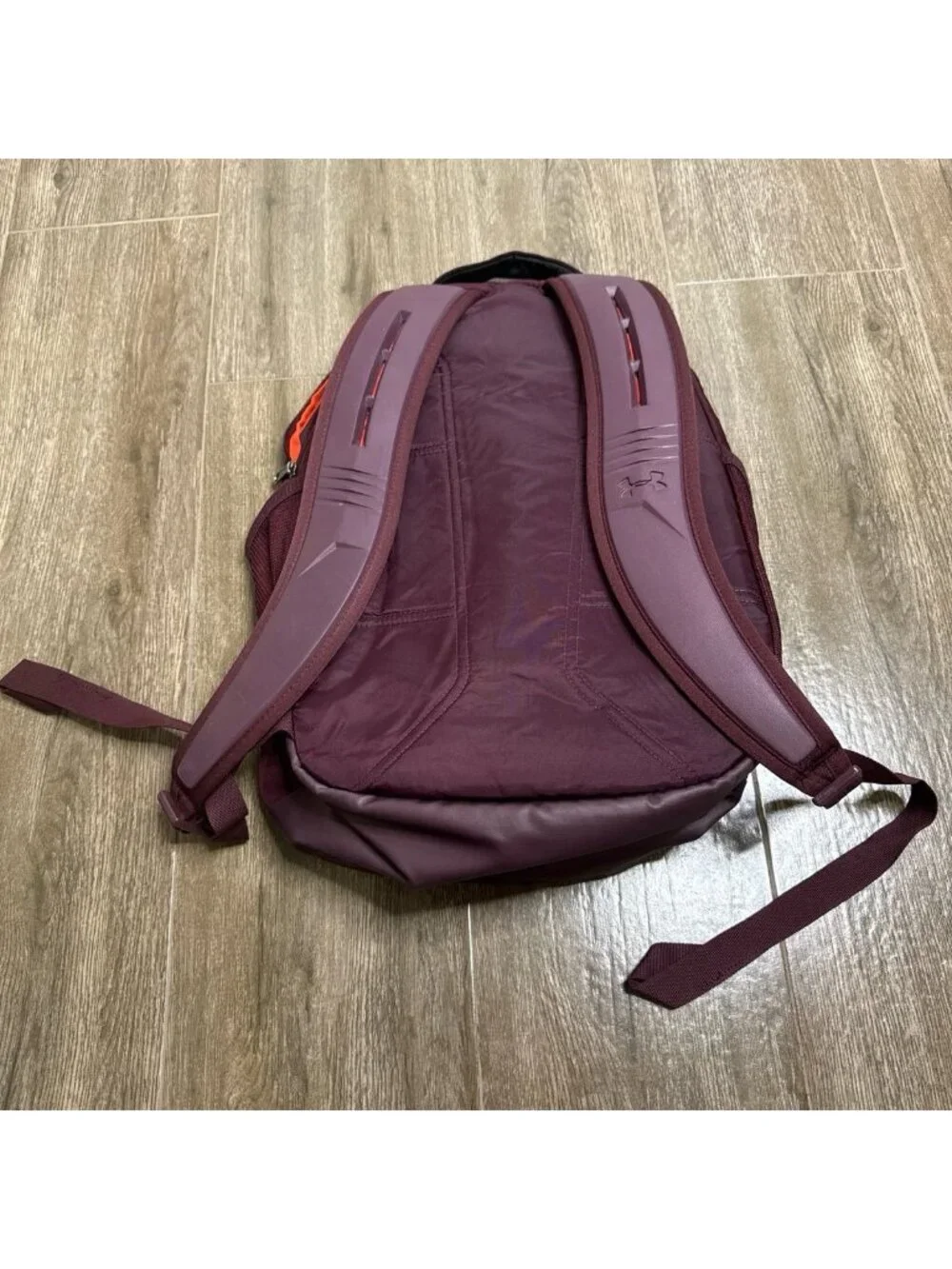 Under Armour Recruit 2.0 Backpack Maroon Orange Laptop Book Bag